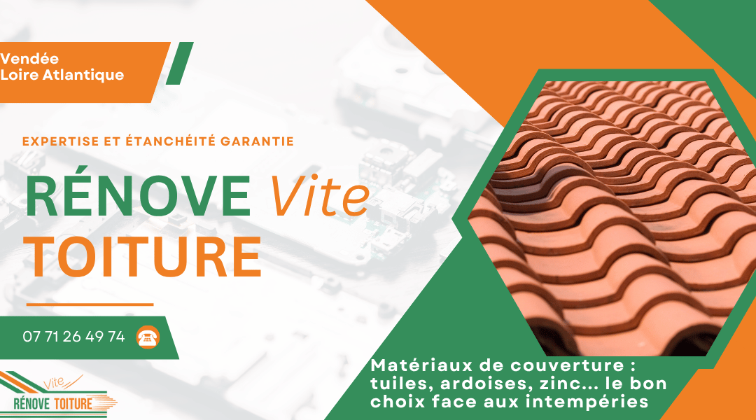 Tuiles en terre cuite sur une maison près de l'océan en VendéeTuiles en terre cuite sur une maison près de l'océan en Vendée