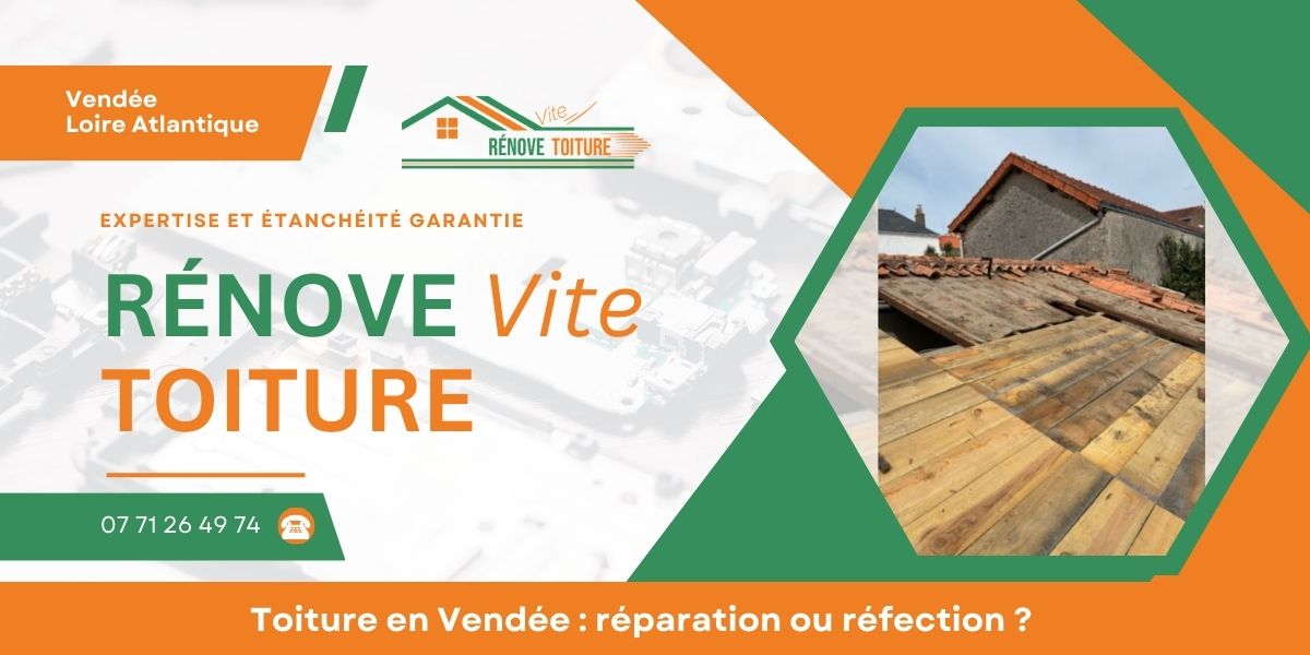Toiture en Vendée : réparation ou réfection ?